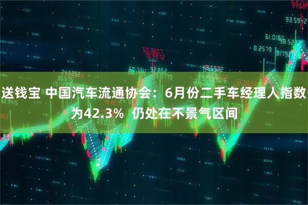 送钱宝 中国汽车流通协会：6月份二手车经理人指数为42.3%  仍处在不景气区间