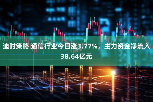 迪时策略 通信行业今日涨3.77%，主力资金净流入38.64亿元